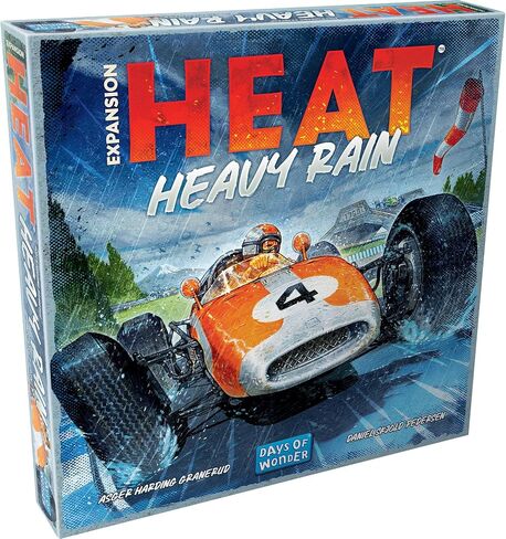 Asmodee Heat: Heavy Rain Board Game Expansion - New Japan & Mexico Tracks, Intense Car Racing Strategy Game, Fun Family Game for Kids & Adults, Ages 10+, 1-7 Players, 60 Min Playtime in Saudi Arabia