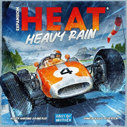 Asmodee Heat: Heavy Rain Board Game Expansion - New Japan & Mexico Tracks, Intense Car Racing Strategy Game, Fun Family Game for Kids & Adults, Ages 10+, 1-7 Players, 60 Min Playtime in Saudi Arabia