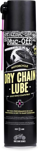 Muc-Off Dry Motorcycle Chain Lube, 13.5 fl oz - Motorcycle Chain Lubricant, Chain Wax for Dry Conditions - Motorcycle Chain Oil for On and Off-Road in Kuwait