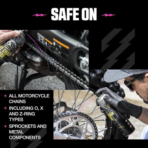 Muc-Off Dry Motorcycle Chain Lube, 13.5 fl oz - Motorcycle Chain Lubricant, Chain Wax for Dry Conditions - Motorcycle Chain Oil for On and Off-Road in Kuwait
