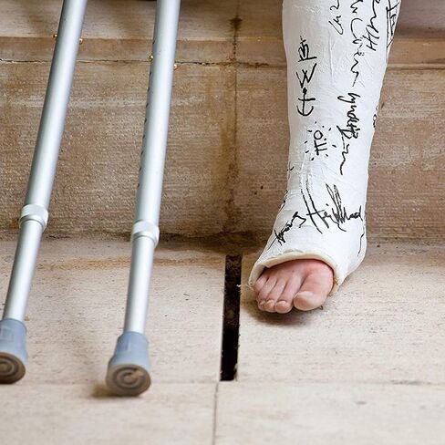 Cornucopia Replacement Crutch Parts Set, Comfortable Gray Rubber Pads Underarm Cushions, Hand Grips, and Feet Caps, Fits Standard Aluminum Crutches (6-Piece Set)… in Kuwait