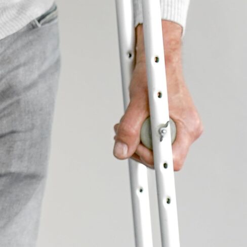 Cornucopia Replacement Crutch Parts Set, Comfortable Gray Rubber Pads Underarm Cushions, Hand Grips, and Feet Caps, Fits Standard Aluminum Crutches (6-Piece Set)… in Kuwait