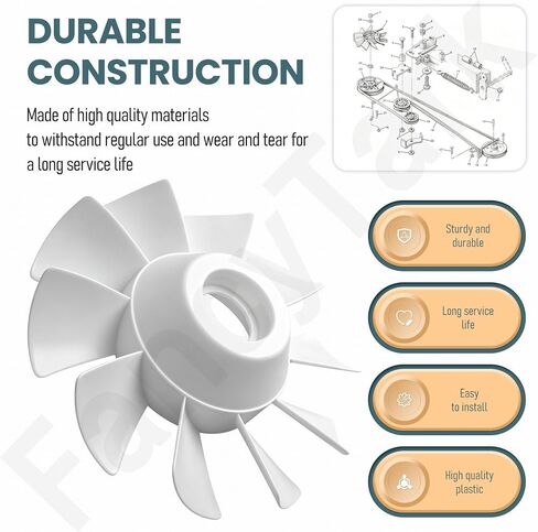 731-06098 Hydro Fan Replacement,10-Blade for Cub Cadet Mower in Kuwait