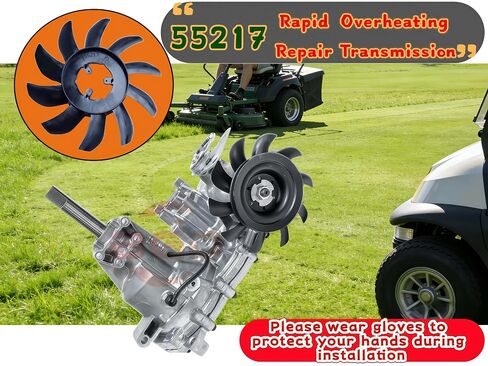 55217 7 Inch 10 Blade Transmission Cooling Fan for Hustler Raptor Mowers in Saudi Arabia