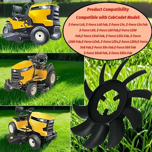 55217 7 Inch 10 Blade Transmission Cooling Fan for Hustler Raptor Mowers in Saudi Arabia