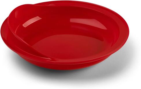 Scoop Plates for Disabled Adults by Providence Spillproof - Scoop Dish for Adults with Limited Mobility - Scoop Plate Adaptive Equipment for Independence - Non Slip Plate for Disabled Adults - Red - 1 in Kuwait