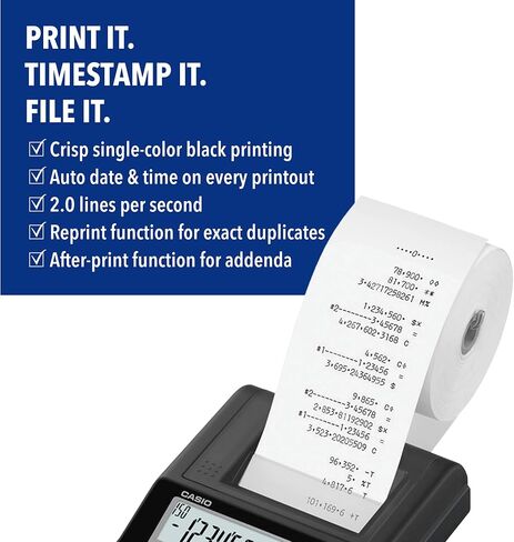 Casio HR-10RC, Mini-Desktop Printing Calculator (New Version of The HR-8TM) in Kuwait