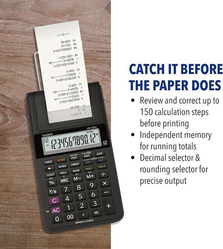 Casio HR-10RC, Mini-Desktop Printing Calculator (New Version of The HR-8TM) in Kuwait
