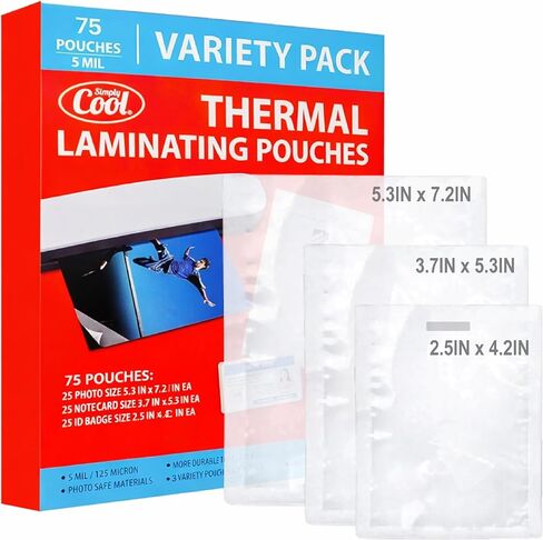 5MIL Thermal Laminating Sheets (500 Count) 4.3x6.3 inch, Card Size Dry-Erase Friendly Laminating Pouches, Compatible with All Standard Laminators, Crystal Clear Laminated Finish in Kuwait