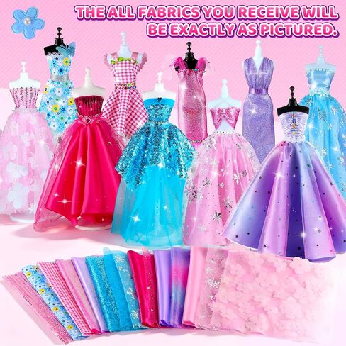 1200+Pcs Fashion Designer Kits for Girls with 8 Mannequins and Tutorial in Kuwait