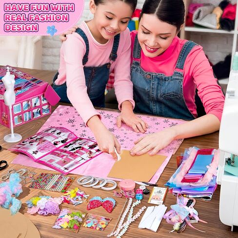 1200+Pcs Fashion Designer Kits for Girls with 8 Mannequins and Tutorial in Kuwait