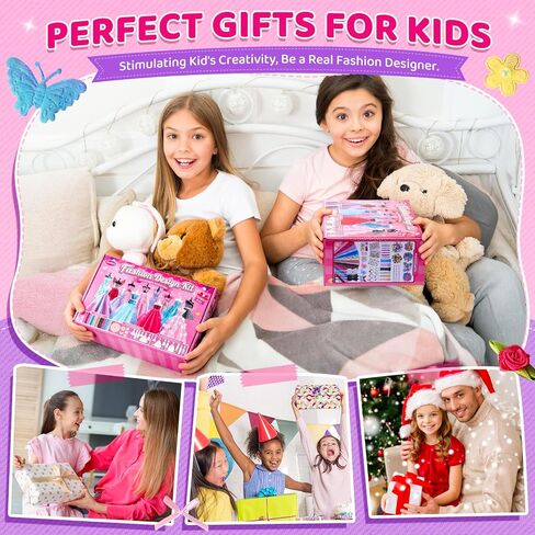 1200+Pcs Fashion Designer Kits for Girls with 8 Mannequins and Tutorial in Kuwait