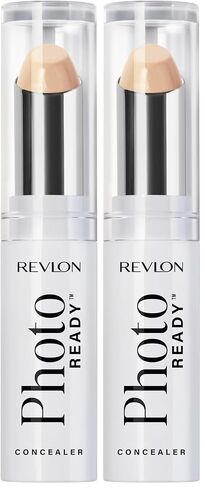 Revlon Concealer Stick, PhotoReady Face Makeup for All Skin Types, Longwear Medium- Full Coverage with Creamy Finish, Lightweight Formula, 001 Fair, 0.11 Oz in Saudi Arabia