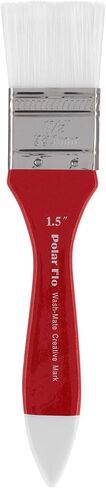 Creative Mark Polar Flo Professional Watercolor Brushes - Wash 1-1/2" - Short Handle, Nickel-Plated Seamless Brass Ferrule - Art Paint Brushes for Acrylic Painting, Watercolor, Gouache, and More in Kuwait