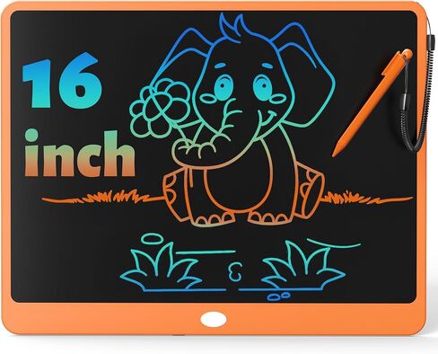 LCD Writing Tablet 10 Inch, Toys for 3 4 5 6 7 8 9 10 Year Old Boys Girls, Colorful Doodle Board Drawing Tablet, Gift for Boys Toddlers Age 3-12 Years, Memo Board, Drawing Pads with Lanyard (Pink) in Kuwait