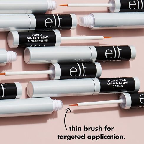 e.l.f. Enhancing Lash & Brow Serum, Promotes Longer-Looking Lashes & Brows, Nourishing & Conditioning Formula, Clear, 0.12 Fl Oz (3.5mL) in Kuwait