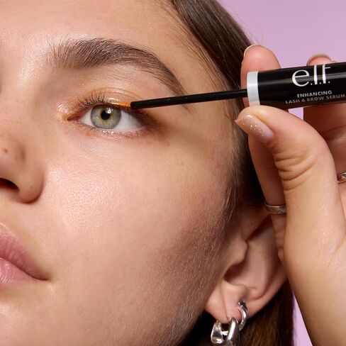 e.l.f. Enhancing Lash & Brow Serum, Promotes Longer-Looking Lashes & Brows, Nourishing & Conditioning Formula, Clear, 0.12 Fl Oz (3.5mL) in Kuwait