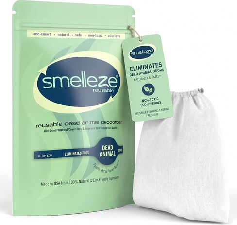 SMELLEZE Dead Animal Odor Eliminator for Home - Reusable Pouch in Kuwait