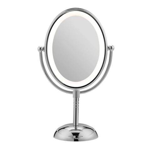 Conair Lighted Makeup Mirror, LED Vanity Mirror, 1X/7X Magnifying Mirror, Double Sided, Corded in Polished Chrome in Kuwait