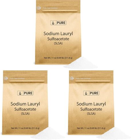 Pure Original Ingredients Sodium Lauryl Sulfoacetate (SLSA) (1 lb) Long Lasting Foam & Bubbles, Gentle on Skin in Saudi Arabia