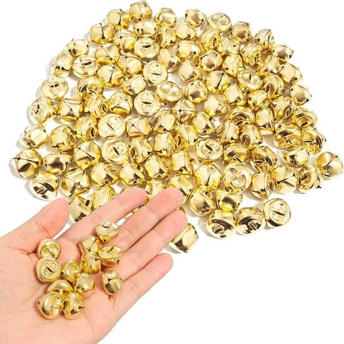 30 Pack Mini Jingle Bells, Small Gold Bells for DIY Christmas, Crafts, Wedding, Home Decoration (30) in Kuwait