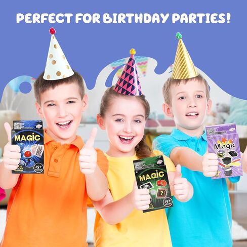 Playkidz 24 Packs of Magic Trick for Kids - Party Favors Magic Set with Over 15 Tricks Each, Made Simple, Magician Pretend Play, Birthday, Indoor/Outdoor Fun Games in Kuwait