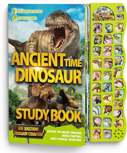 Dinosaur Toys for Kids 3-5 Dinosaur Book with Sounds 30 Species Names & Realistic Sounds InteractiveToys for Boys Girls Kids 2 3 4 5 6 7 Year Old Dinosaur Toys Gifts(Dinosaur Book) in Saudi Arabia