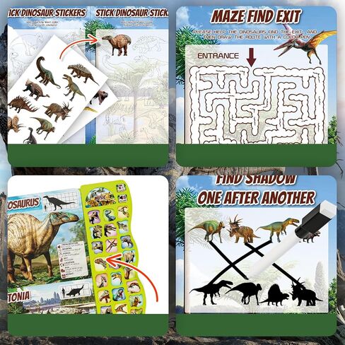 Dinosaur Toys for Kids 3-5 Dinosaur Book with Sounds 30 Species Names & Realistic Sounds InteractiveToys for Boys Girls Kids 2 3 4 5 6 7 Year Old Dinosaur Toys Gifts(Dinosaur Book) in Kuwait
