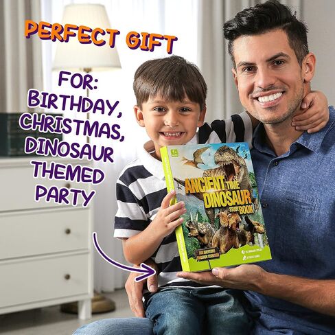 Dinosaur Toys for Kids 3-5 Dinosaur Book with Sounds 30 Species Names & Realistic Sounds InteractiveToys for Boys Girls Kids 2 3 4 5 6 7 Year Old Dinosaur Toys Gifts(Dinosaur Book) in Kuwait
