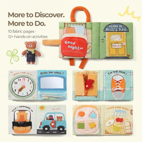 let's make Busy Book for Toddler 1-3, Quiet Activity Book with Movable Bear in Saudi Arabia