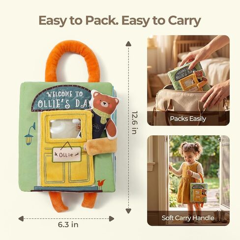 let's make Busy Book for Toddler 1-3, Quiet Activity Book with Movable Bear in Saudi Arabia