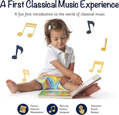 LITTLE MAESTRO The Nutcracker – The Complete Musical Collection, Musical Books for Toddlers, 28-Button Music Book, Musical Toys for Toddlers 1-3 in Saudi Arabia
