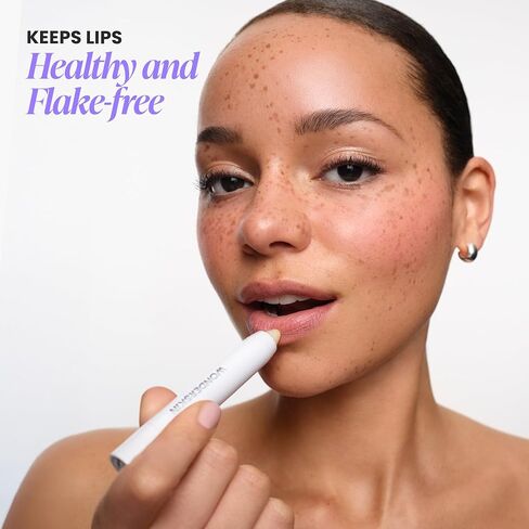 Wonderskin 3-in-1 Lip Scrub Exfoliator & Moisturizer, Lip Exfoliator Scrub, Hydrating Balm for Soft, Nourished, Flake-Free Lips with One-Step Prep, 0.10oz in Saudi Arabia