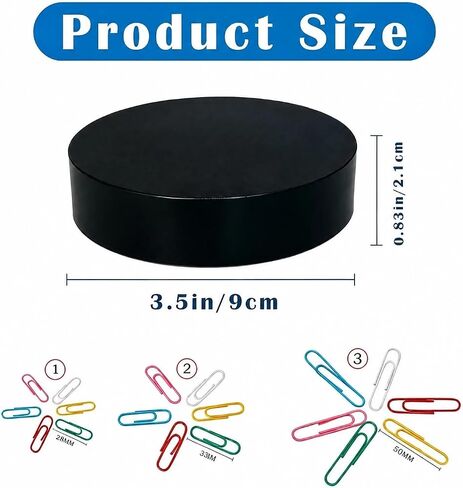 Cute Magnetic Paper Clips Holder with Assorted Size and Colors Paper Clips (160 Pieces) for Office Desk Decor, Funny Dispenser Organizer Container Securely Hold Paperclips Staples Push Pins Hairclips in Kuwait