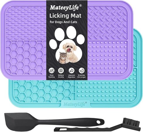 MateeyLife Lick Mat for Dogs & Cats, Slow Feeder Licking Pads for Boredom in Saudi Arabia