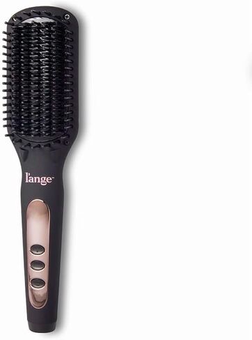 L'ANGE HAIR Le Vite Hair Straightener Brush | Heated Hair Straightening Brush Flat Iron for Smooth, Anti Frizz Hair | Dual-Voltage Electric Hair Brush Straightener | Hot Brush for Styling in Saudi Arabia