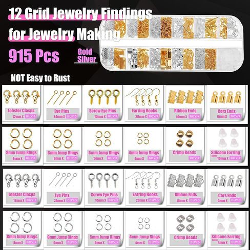 MONVICT Jewelry Making Supplies Kit, 24 + 845 Pcs Jewelry Making Supplies in Saudi Arabia