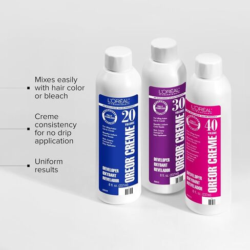 Loreal Oreor Creme 20 Volume Developer 16 Ounce (473ml) (2 Pack) in Kuwait