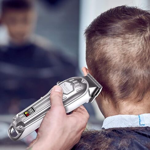 SURKER Mens Hair Clippers Cord Cordless Hair Trimmer Professional Haircut Kit for Men Rechargeable LED Display in Kuwait