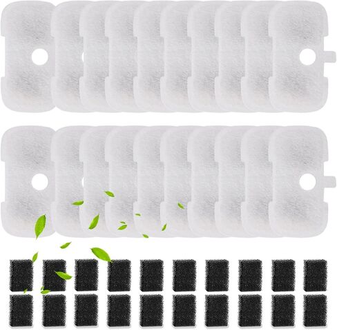 SORON 20 Packs Filter Replacement Compatible with PETLIBRO Cat Water Fountain PLWF005/PLWF105/PLWF115/PLWF106/PLWF116/PLWF305, Upgrade Replacement Filters Fit Pet libro Water Fountain, Easy to Install in Kuwait