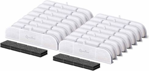 DownyPaws 6 Packs Replacement Filters for Battery Operated Cat Water Fountain DPWFP6, 3 Months Set of Replacement Filters in Kuwait