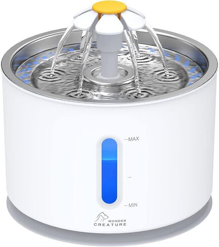 Wonder Creature Cat Water Fountain Stainless Steel Lid 81oz/2.4L in Kuwait