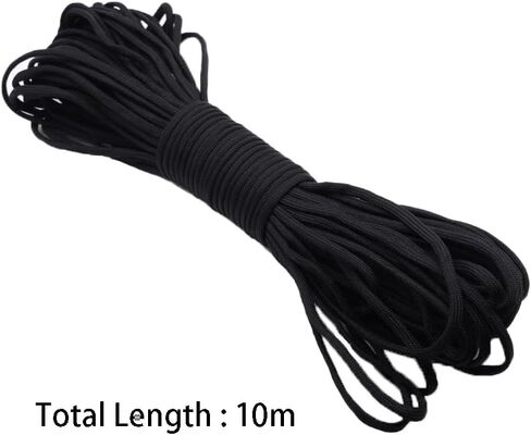 2.5mm Black Elastic Cord,11 Yards Heavy Stretch Round String, Strong Nylon Elastic String for Sewing, Craft, DIY Draw String in Saudi Arabia