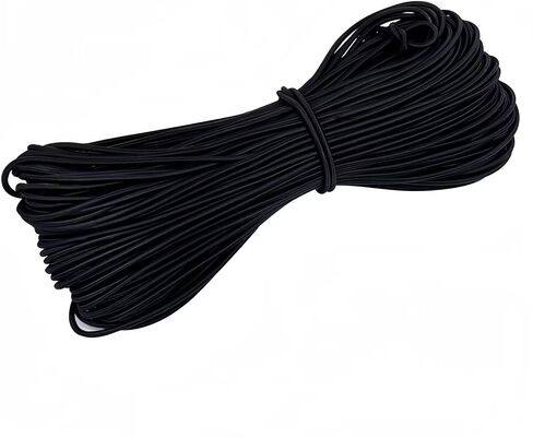 HORNO Round Black Elastic Cord-1/8-Inch (3mm) 10 Yards in Saudi Arabia