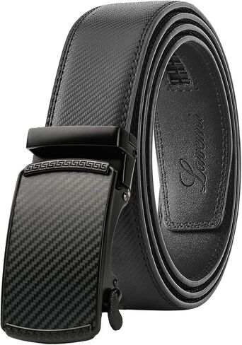 Lavemi Men's Real Leather Ratchet Dress Casual Belt, Cut to Exact Fit, Elegant Gift Box in Saudi Arabia