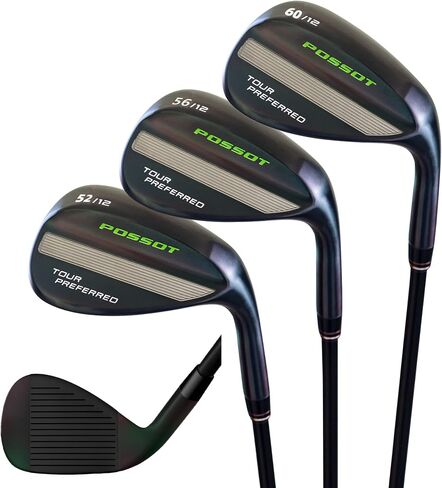 Golf Wedge Set, 52/56/60 Degree for Man with Beautiful Black Colorful Finish in Kuwait