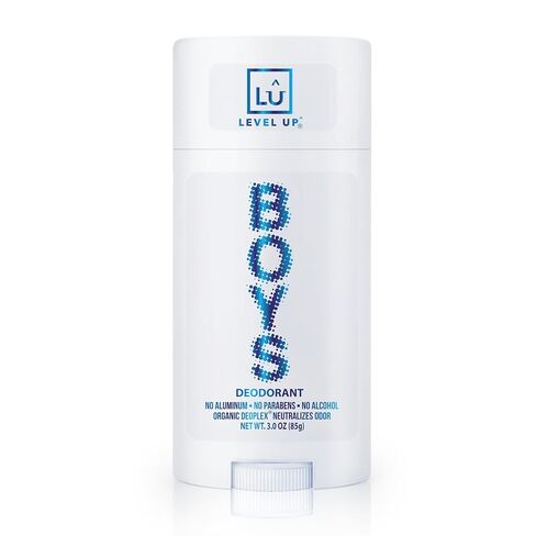 Level Up Boys Deodorant: Aluminum-Free, Alcohol-Free, Paraben-Free, 24 Hr Odor Protection, Clean Fresh Scent, Kids & Tweens, Made in the USA in Saudi Arabia