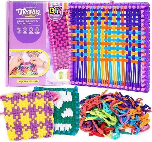 BLISSIQUEE Weaving Loom for Kids Arts and Crafts Kit Weaving Loom with Box in Kuwait