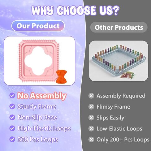 Gift4U Weaving Loom Kit for Kids, Beginner Craft Kit with 12 Color Loops in Kuwait