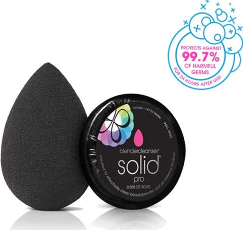 Beautyblender® | Amethyst Beauty Blender Makeup Sponge, Super-Soft Foam Easily Blends Foundations, Powders & Creams, Made in USA, Reusable, Washable, Streak Free Application, Vegan, Cruelty Free in Kuwait